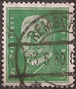 Paul von Hinderburg  1928 5 reichspfennig