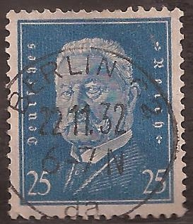 Paul von Hinderburg  1928 25 reichspfennig