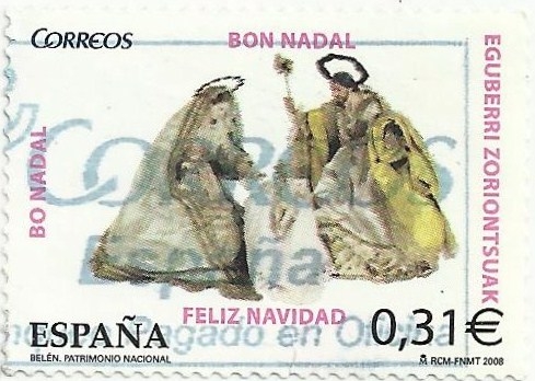 NAVIDAD 2008. MISTERIO BELEN DEL PRÍNCIPE. EDIFIL 4442