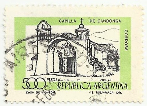 MONUMENTOS HISTÓRICOS. CAPILLA DE CANDONGA, EN CÓRDOBA. YVERT AR 1136a