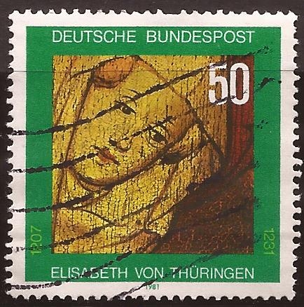Elisabeth von Thüringen  1981 50 pfennig