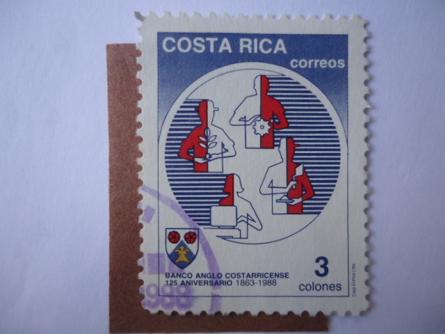 Banco Anglo Costarricense - 125 Aniversario 1863-1988