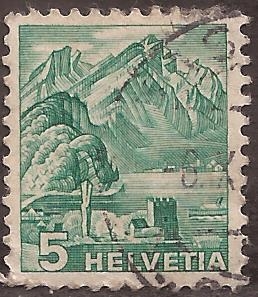 Pilatus, vista desde el Stansstad  1936 5 cents