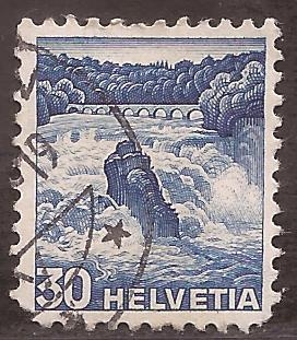 Rheinfall en Schaffhausen  1936 30 cents