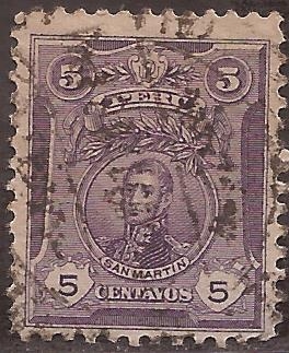 José Fco de San Martín  1909 5 centavos