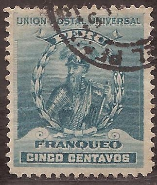 Francisco Pizarro  1896 5 centavos