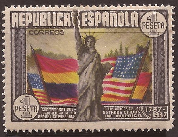 CL Aniversario Constitución EE.UU., 1938 1 pta