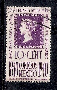 Centenario del primer timbre postal en el mundo