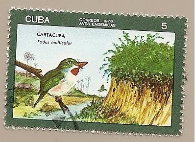 Aves endémicas - Cartacuba