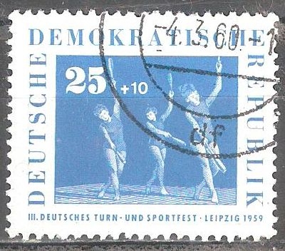 III. Festival de Gimnasia y Deportes de Alemania, Leipzig 1959-DDR.