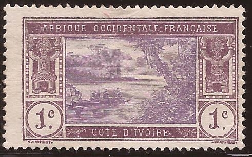 Laguna Ébrié 1913  1 cent