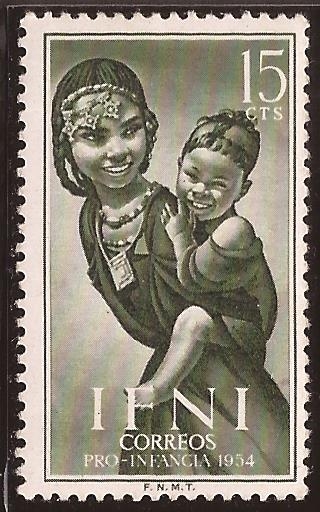 IFNI - Madre e hijo  1954 15 cents