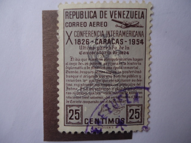 X Conferencia Interamericana 1826-Caracas 1954.