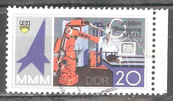 30 años el movimiento MMM, robots de soldadura (DDR).