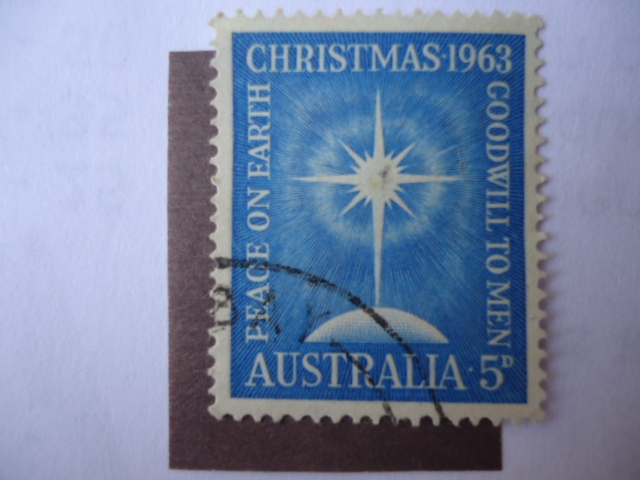 Navidad - Christmas 1963 - Paz en la tierra a los hombres de buena voluntad.