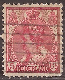 Reina Guillermina  1899 5 céntimos