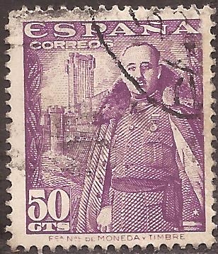 Franco y el Castillo de la Mota  1948  50 cents