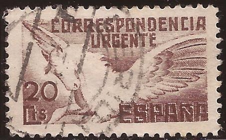 Pegaso. Correspondencia Urgente  1938 20 céntimos