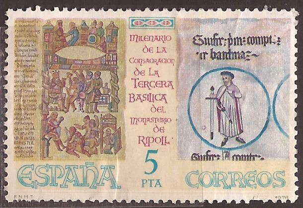 Milenario Consagración tercera Basílica Monasterio de Ripoll  1978 5 ptas