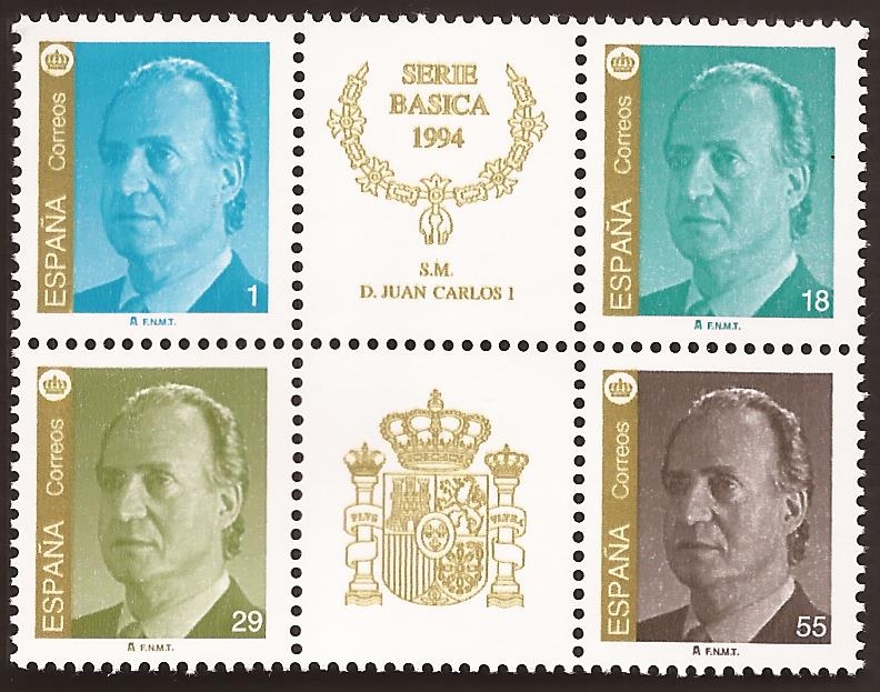 Juan Carlos I  Serie Básica  1994 4 valores