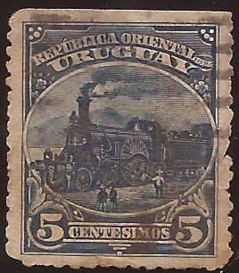 Locomotora a vapor  1899 5 cents