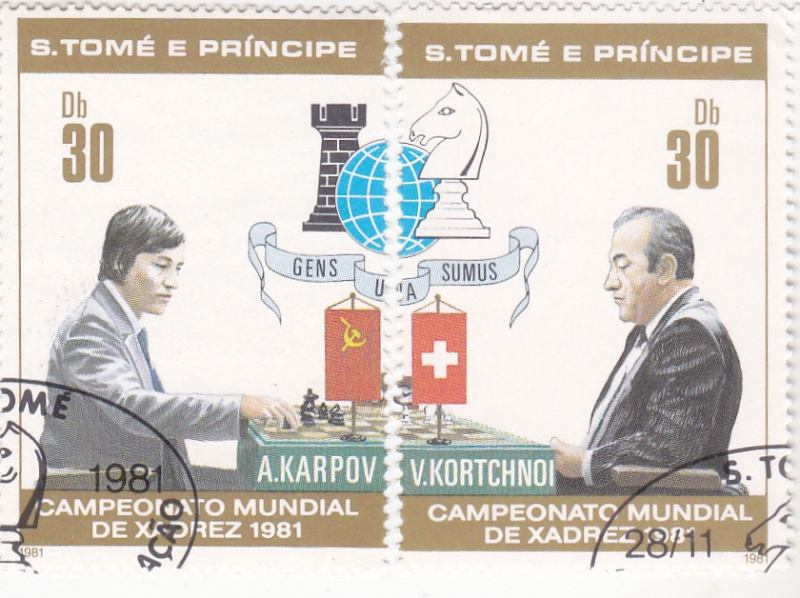 campeonato mundial de ajedrez- A.KARPOV-V.KORTCHNOI 