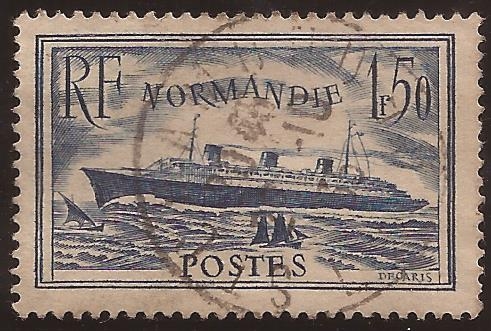 Transatlántico Normandie  1935  1,5 francos