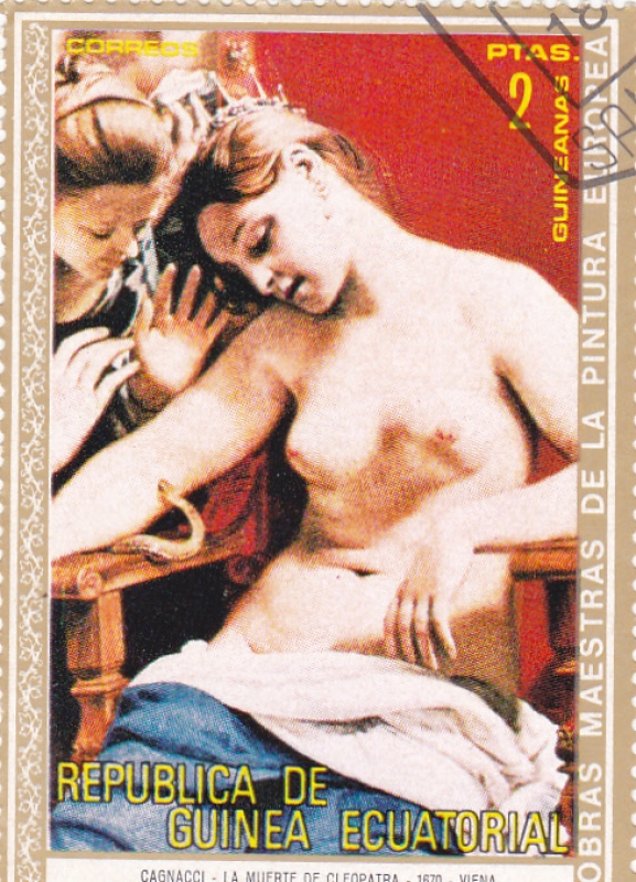 pintura desnudos- La muerte de Cleopatra