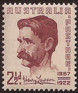 Henry Hertzberg Lawson  1949 2 1/2 peniques australianos
