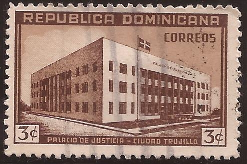 Palacio de Justicia - Ciudad Trujillo  1946 3 centavos