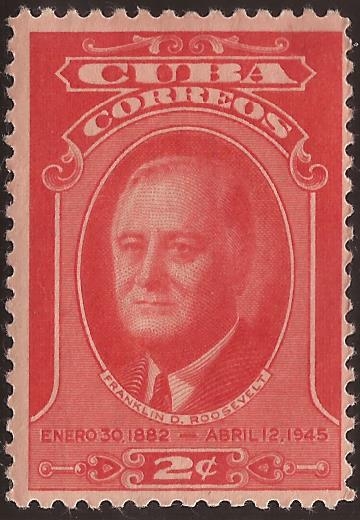 Franklin Delano Roosevelt  1947 2 centavos