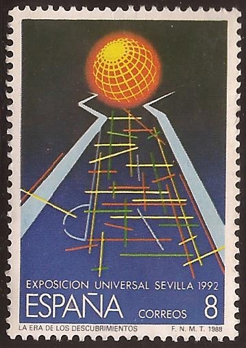 EXPO'92 Sevilla. Abstracción del Recinto de la EXPO  1988 8 ptas