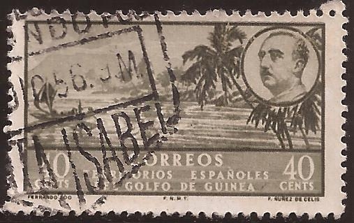 Territorios españoles del Golfo de Guinea  1949  40 céntimos