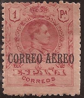 Alfonso XIII. Aéreo  1920 1 pta