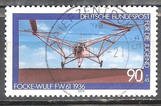 Para la juventud, las aeronaves- helicóptero Focke Achgelis Fa 61, 1936.