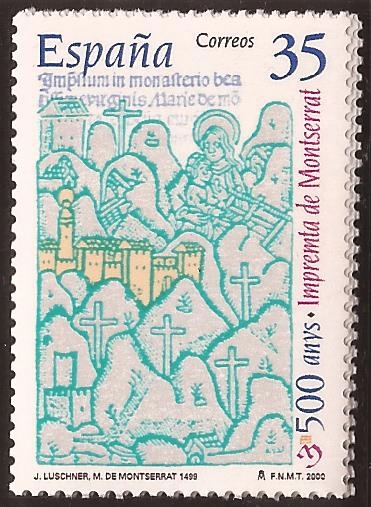 500 anys Impremta de Montserrat  2000 35 ptas