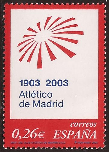 Centenario del Club Atlético de Madrid  2003 0,26€