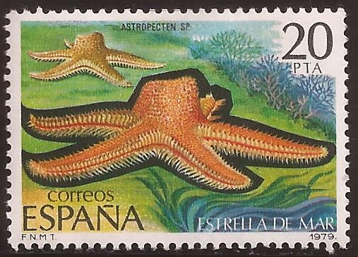 Invertebrados. Estrella de Mar  1979 20 ptas