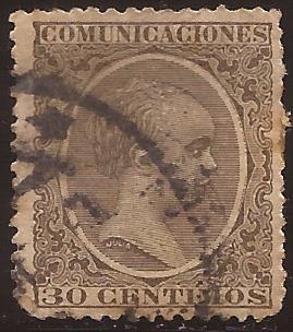 Alfonso XIII (Tipo Pelón)  1889 30 céntimos