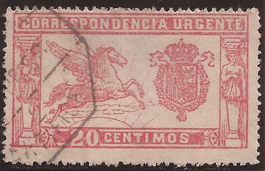 Pegaso. Correspondencia Urgente  1905 20 céntimos