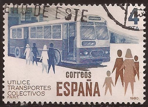 Utilice transportes colectivos. El Autobús  1980 4 ptas