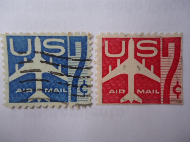 Air Mail 1952-1967- Serie:Shilhoutte of Jet Airlines.