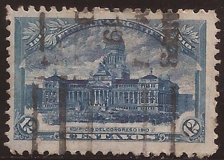 Edificio del Congreso  1910 12 centavos