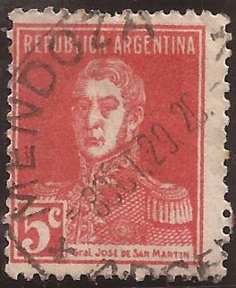 General San Martín  1923  5 centavos