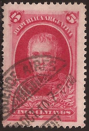 Cornelio Saavedra  1910 5 centavos