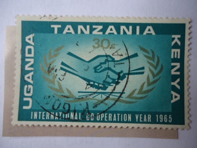 Africa Oriental Británica-Uganda-Tanzania - Kenya - International Cooperation year 1965.