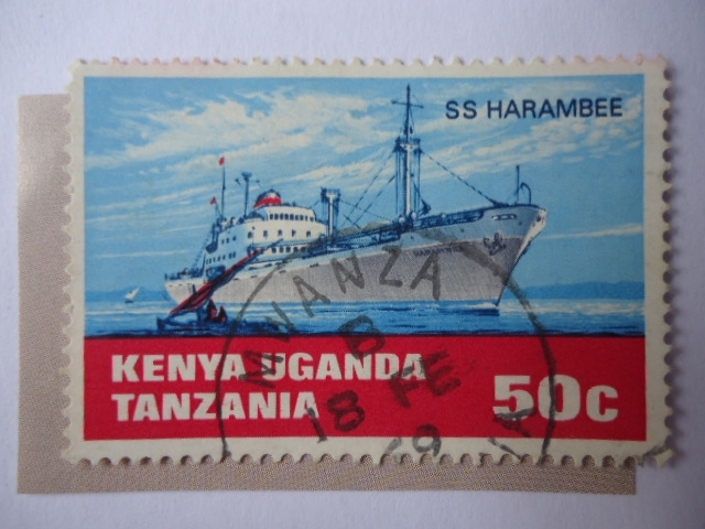 Africa Oriental Británica - Barco SS Harambee-Inlands Hipping-Kenya-Uganda-Tanzania.