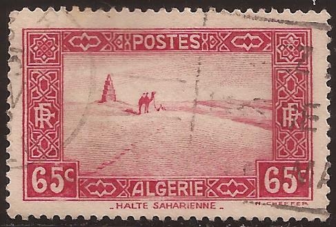 Descanso en la ruta del Sáhara  1936 0,65 francos