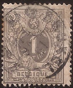 Cifras y León  1859 1 céntimo