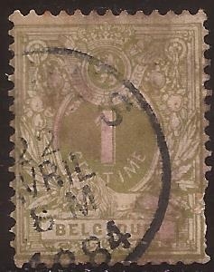 Cifras y León  1880 1 céntimo